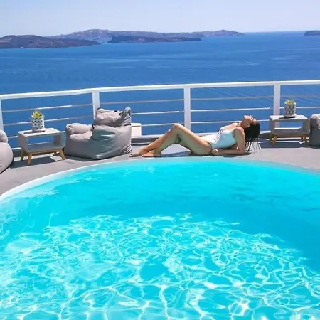 Luxury Santorini Ocean Breeze 2 Bedrooms Sea Caldera View Jacuzzi Plunge Oia Θόλος