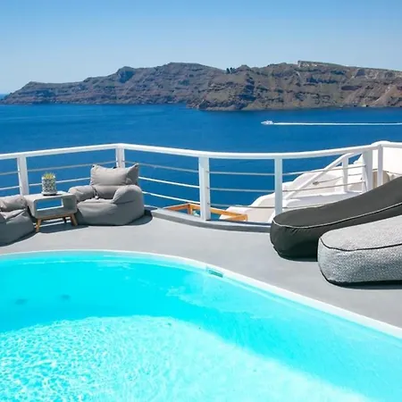 Luxury Santorini Ocean Breeze 2 Bedrooms Sea Caldera View Jacuzzi Plunge Oia * Θόλος